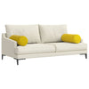 VidaXL traversins 2 pièces jaune ø 25 x 70 cm tissu corde