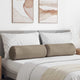VidaXL traversins 2 pièces taupe ø 25 x 70 cm tissu microfibre