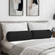 VidaXL traversins 2 pièces noir ø 25 x 70 cm tissu microfibre