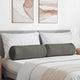 VidaXL traversins 2 pièces gris clair ø 25 x 70 cm tissu corde