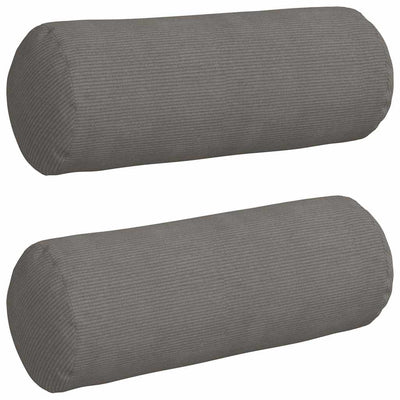 VidaXL traversins 2 pièces gris clair ø 25 x 70 cm tissu corde