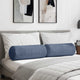 Vidaxx traversins 2 pièces bleu ø 25 x 70 cm tissu corde
