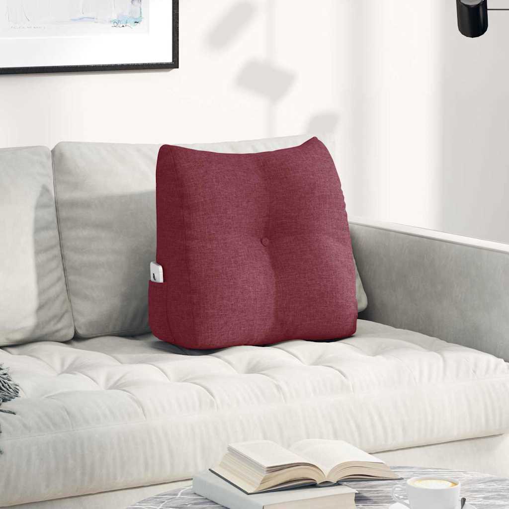 Vidaxx coussin de dossier rouge vin 45 x 24 x 50 cm tissu