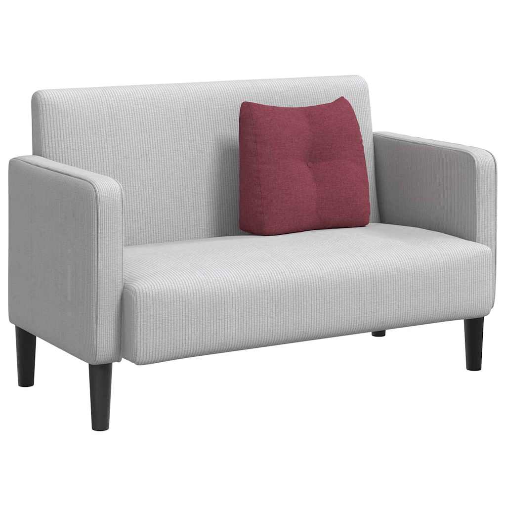 Vidaxx coussin de dossier rouge vin 45 x 24 x 50 cm tissu