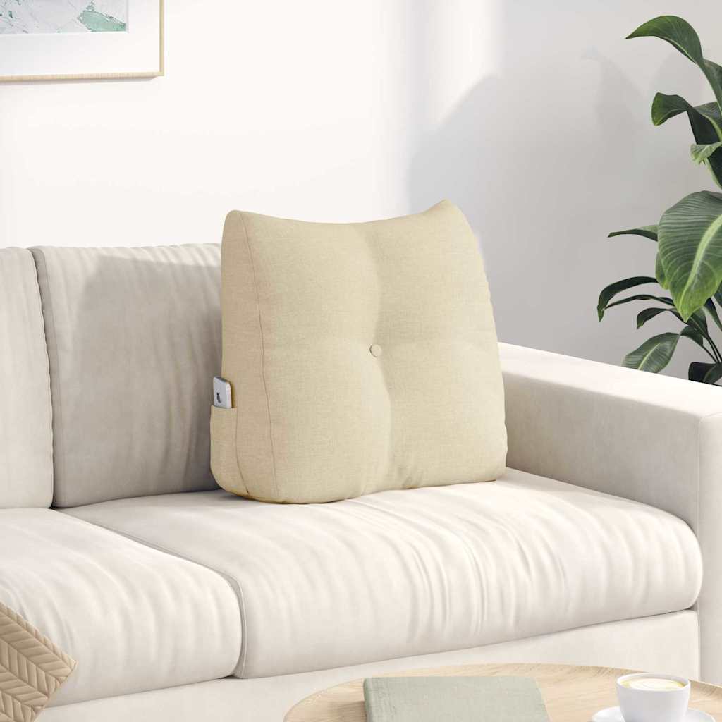 Vidaxx coussin de dossier crème 45 x 24 x 50 cm tissu