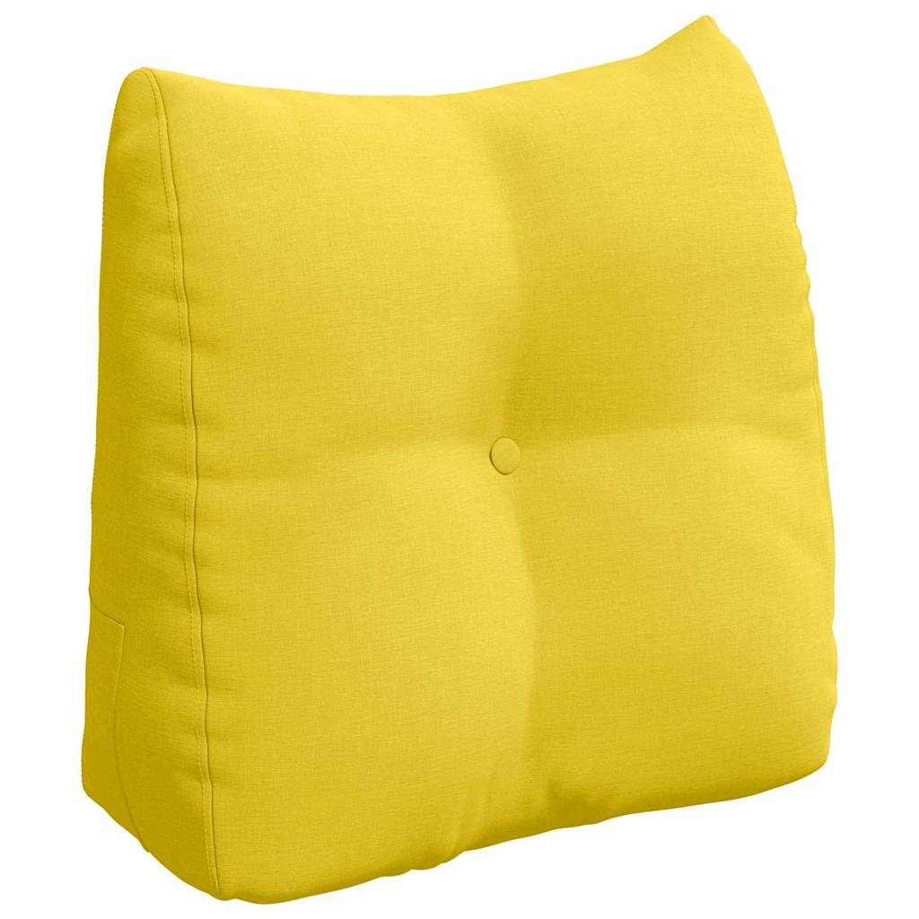 Vidaxx coussin de dossier jaune clair 45 x 24 x 50 cm tissu