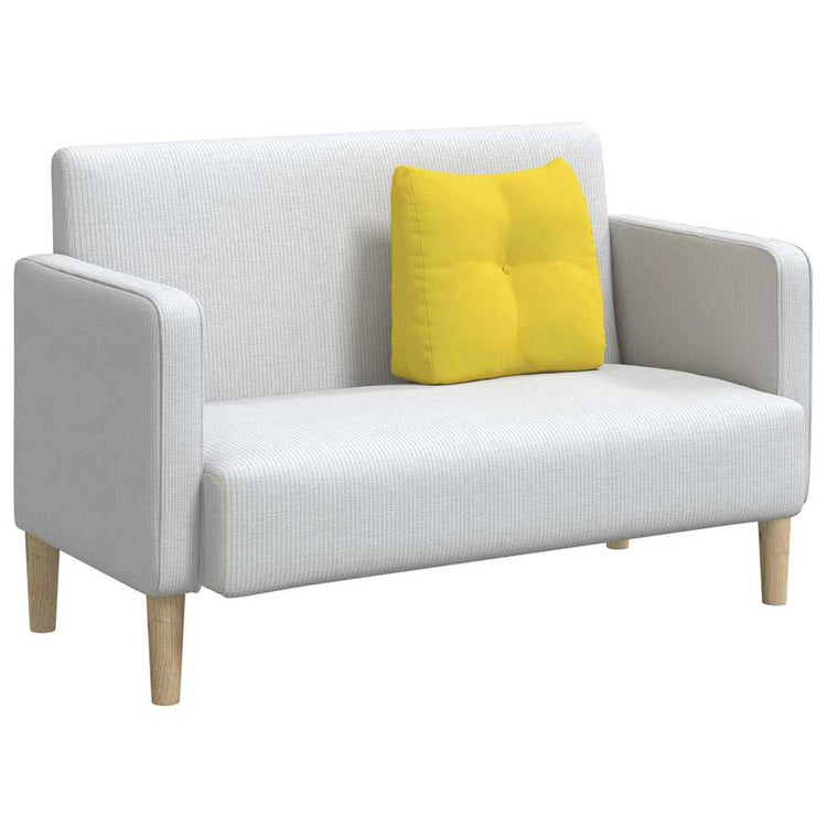 Vidaxx coussin de dossier jaune clair 45 x 24 x 50 cm tissu