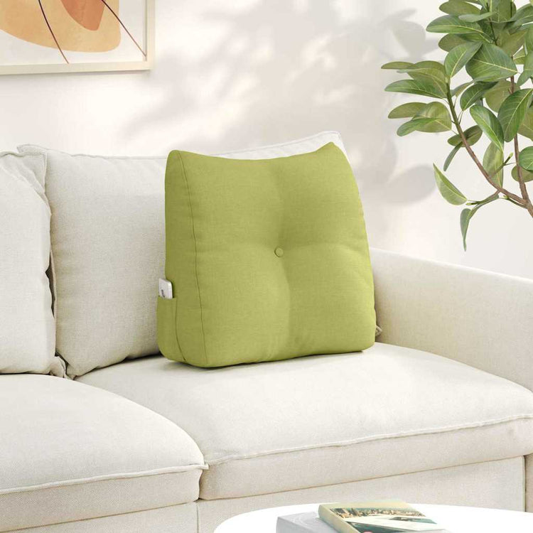 Vidaxx coussin de dossier vert clair 45 x 24 x 50 cm tissu