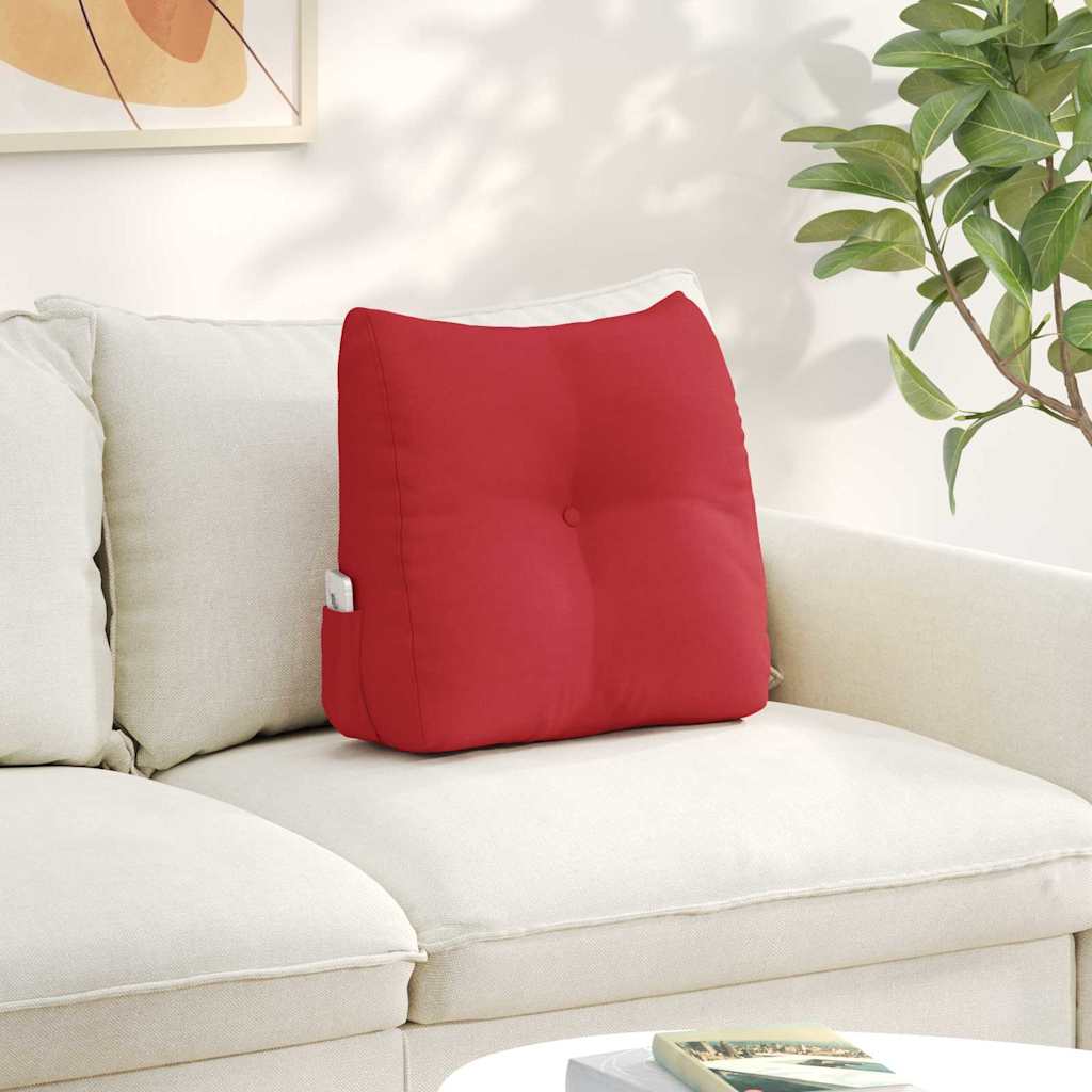 Vidaxx coussin de dossier rouge 45 x 24 x 50 cm tissu
