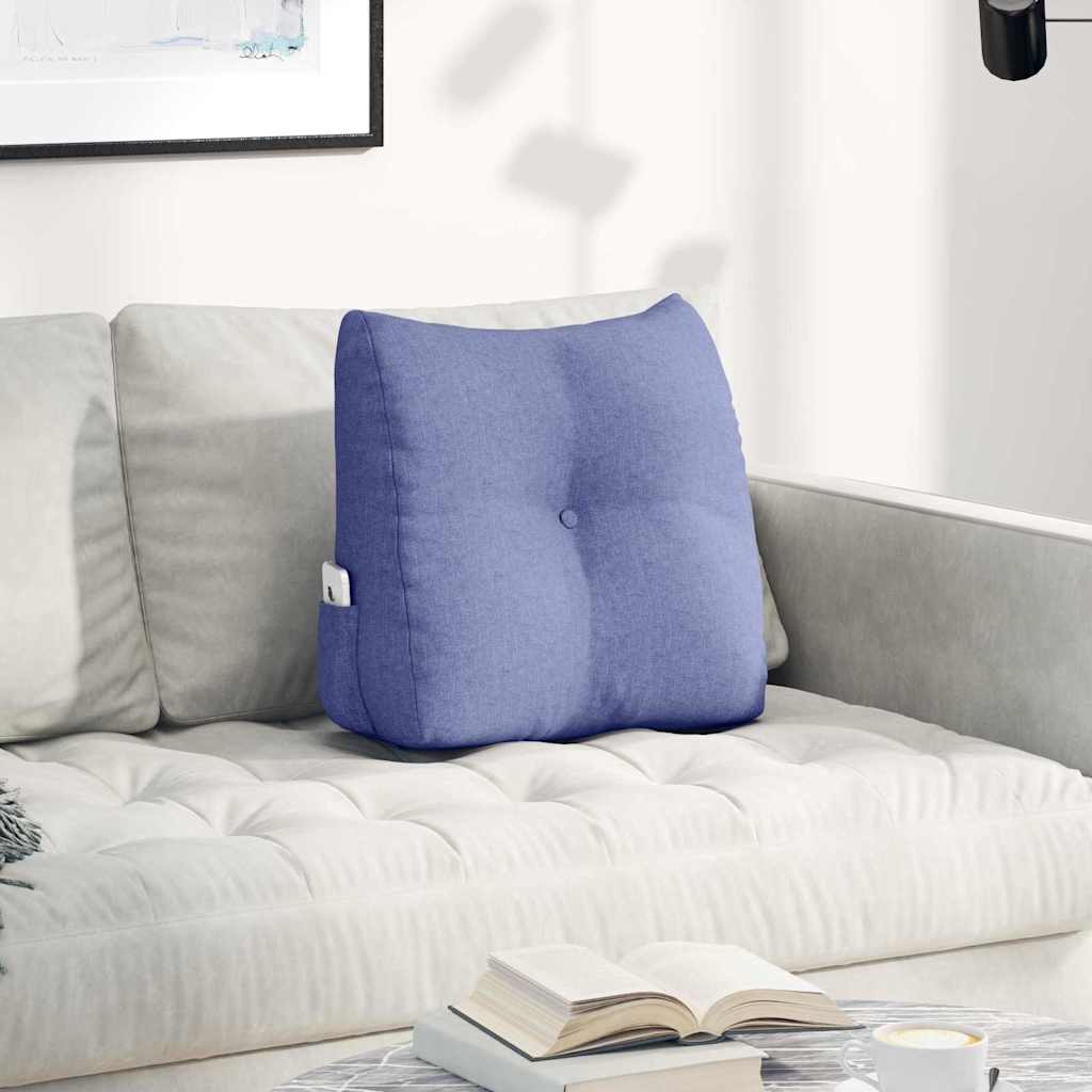 Vidaxx coussin de dossier jeans bleu 45 x 24 x 50 cm tissu