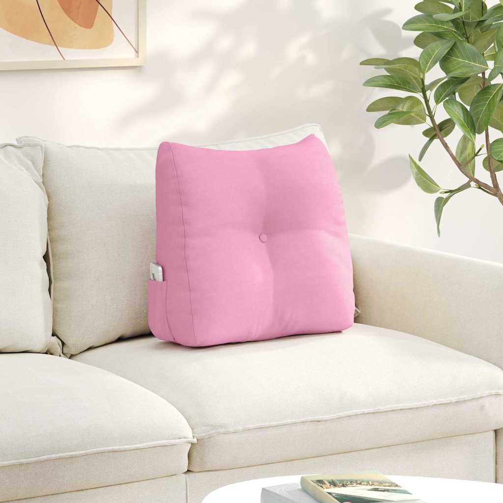 Vidaxx coussin de dossier rose 45 x 24 x 50 cm tissu