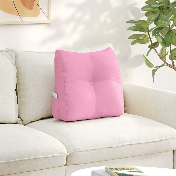 Vidaxx coussin de dossier rose 45 x 24 x 50 cm tissu