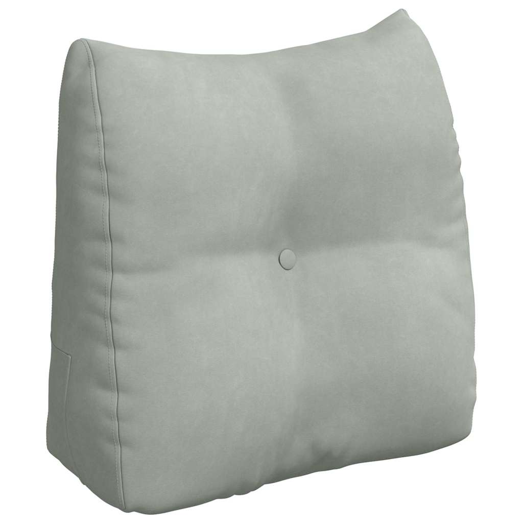 Vidaxx coussin de dossier gris clair 45 x 24 x 50 cm velours