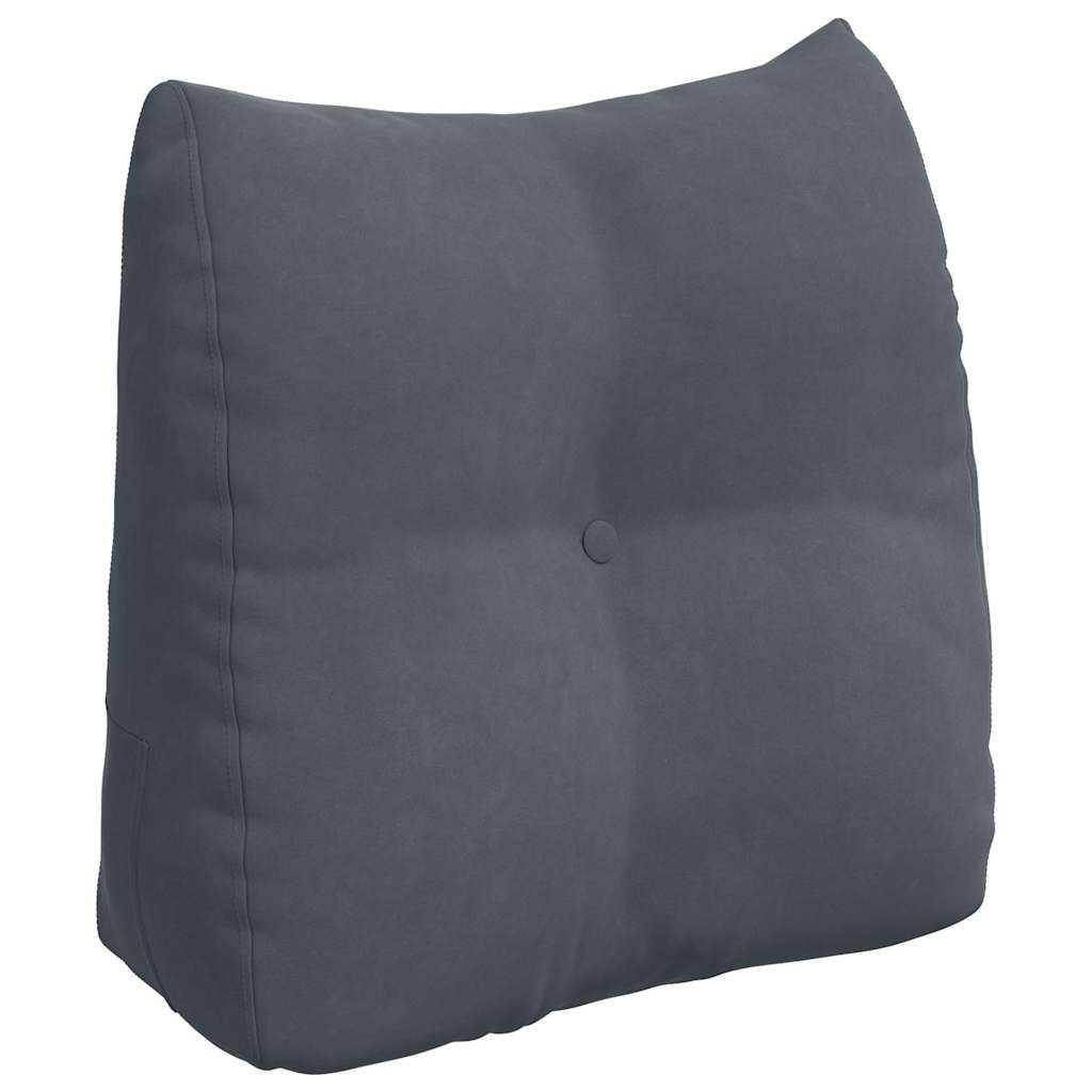 Vidaxx coussin de dossier gris foncé 45 x 24 x 50 cm velours