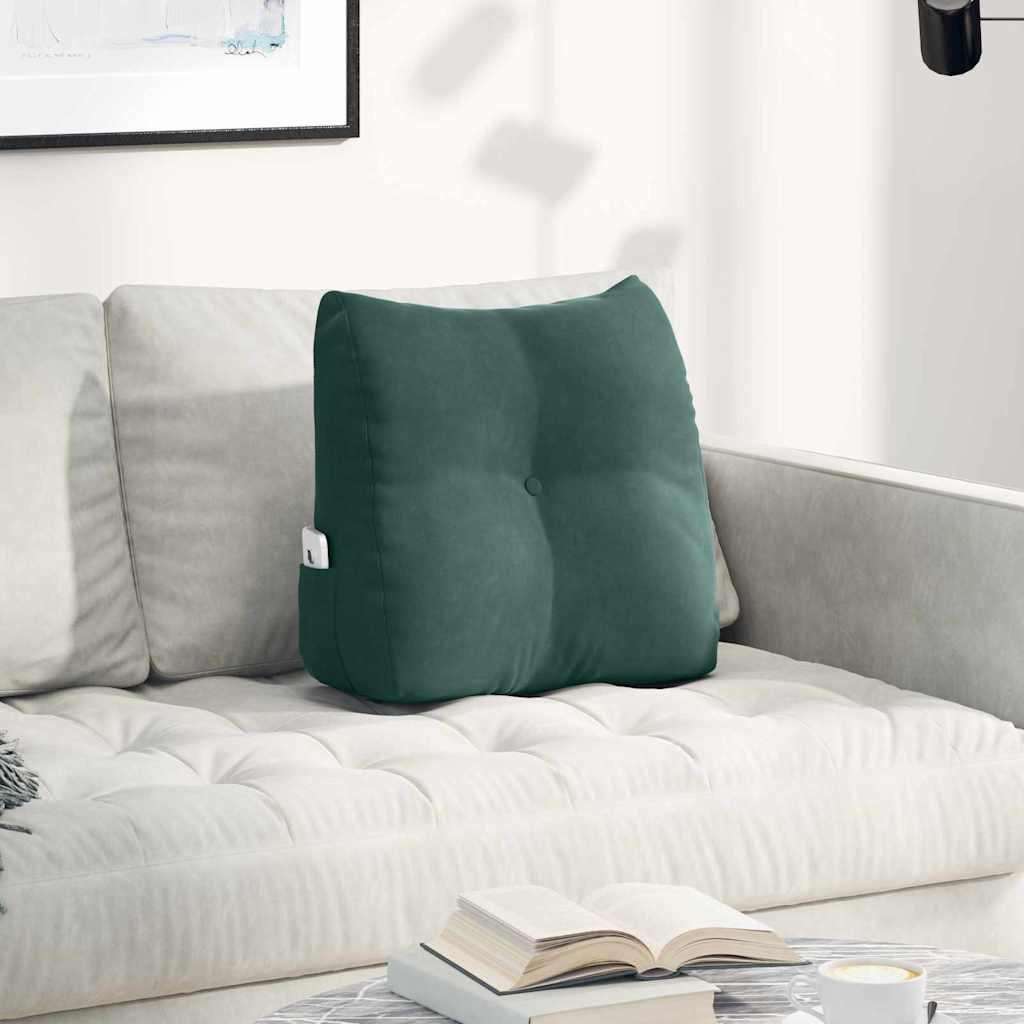 Vidaxx coussin de dossier vert foncé 45 x 24 x 50 cm velours