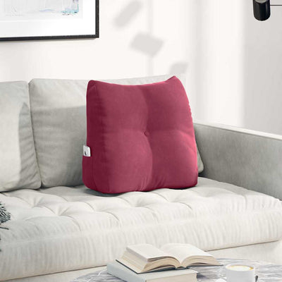Vidaxx coussin de dossier rouge vin 45 x 24 x 50 cm velours