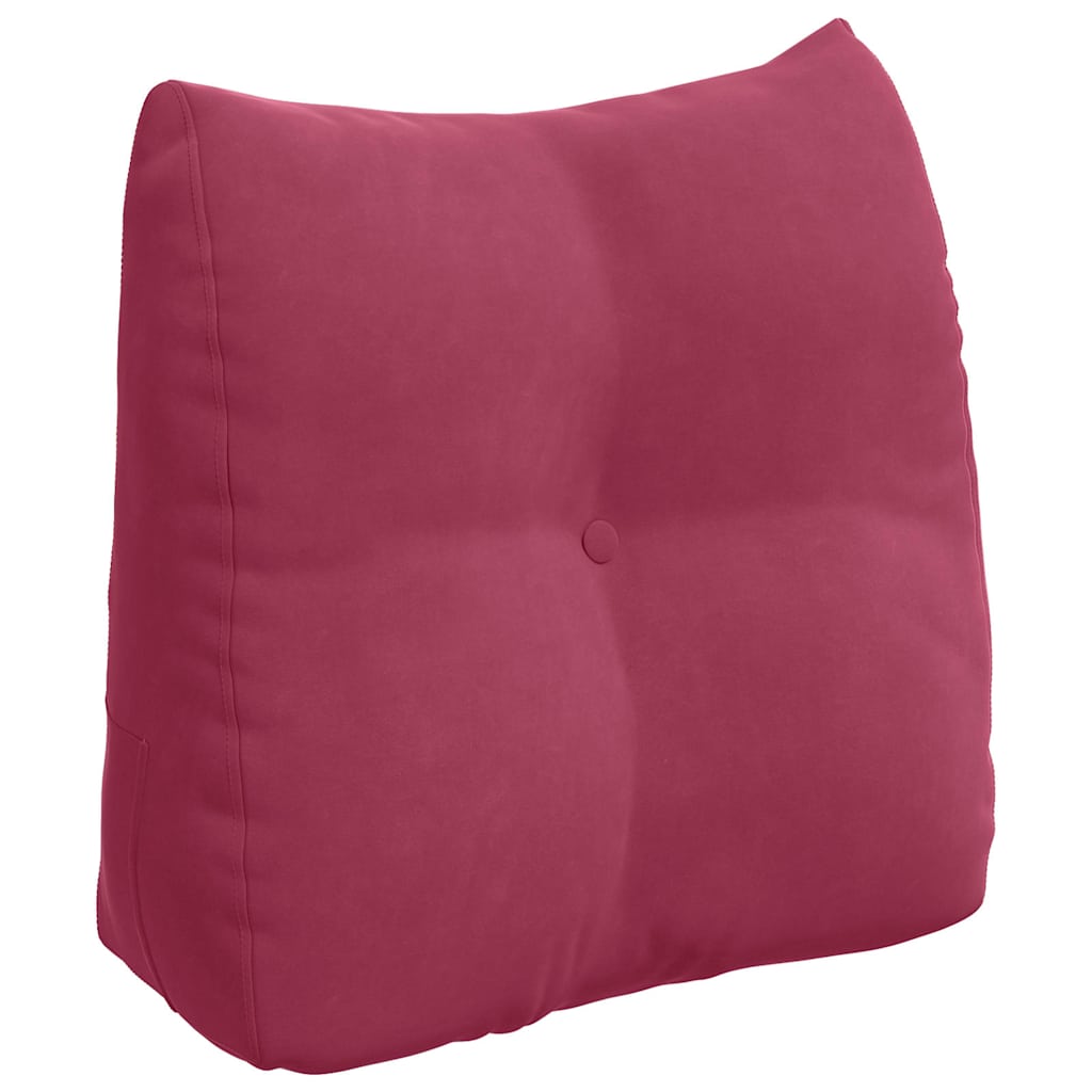Vidaxx coussin de dossier rouge vin 45 x 24 x 50 cm velours