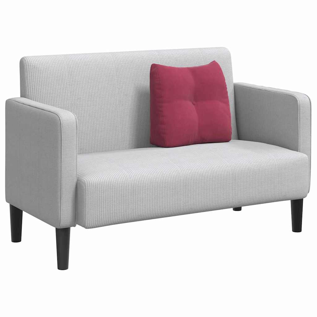Vidaxx coussin de dossier rouge vin 45 x 24 x 50 cm velours
