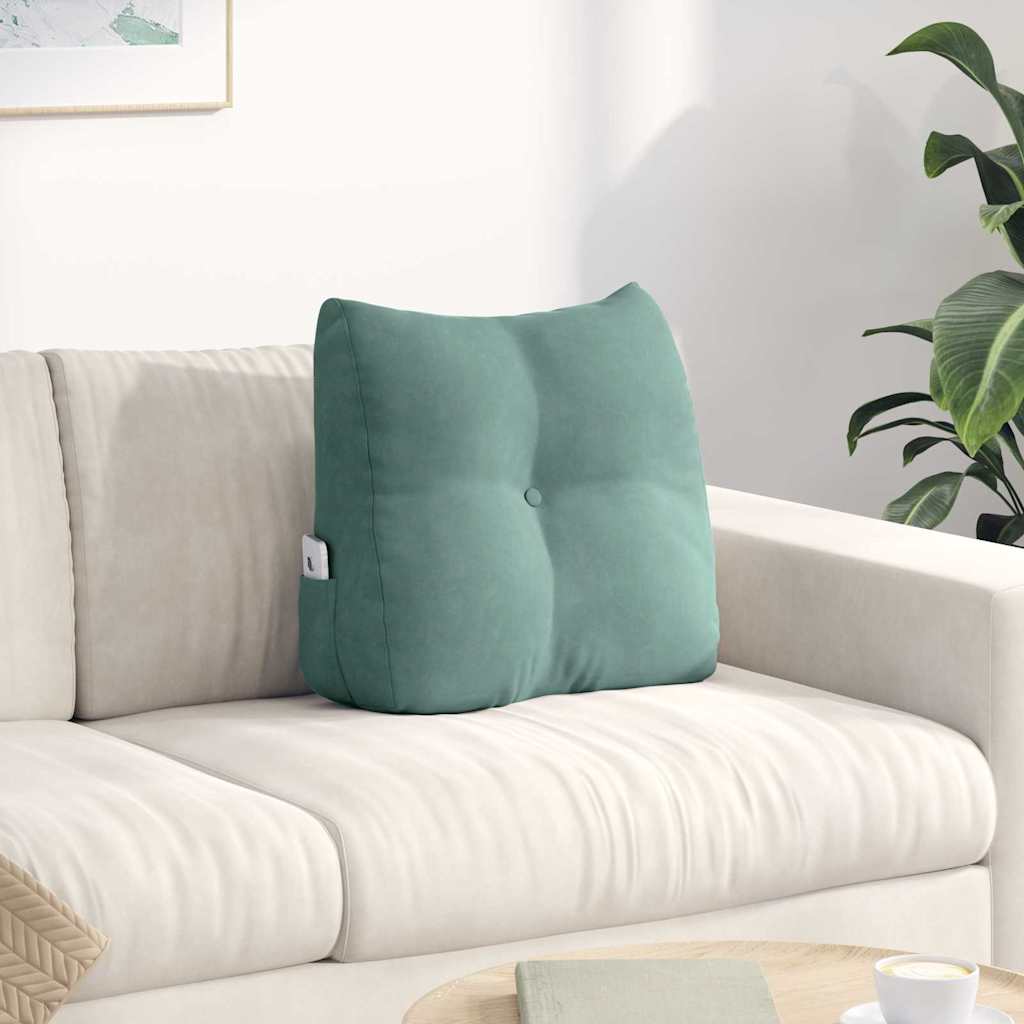 Vidaxx coussin de dossier vert d'eau 45 x 24 x 50 cm velours