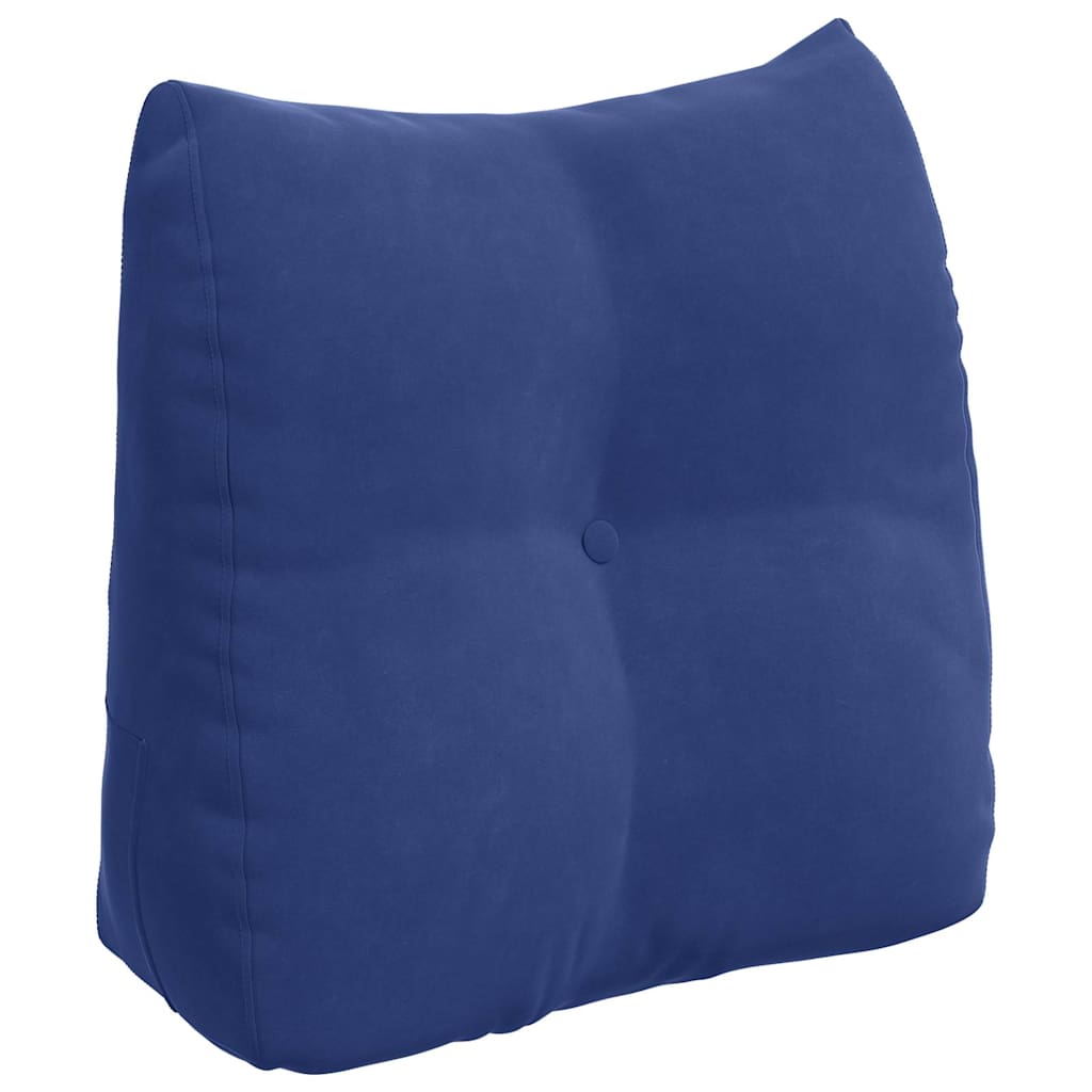 Vidaxx coussin de dossier police bleu 45 x 24 x 50 cm velours