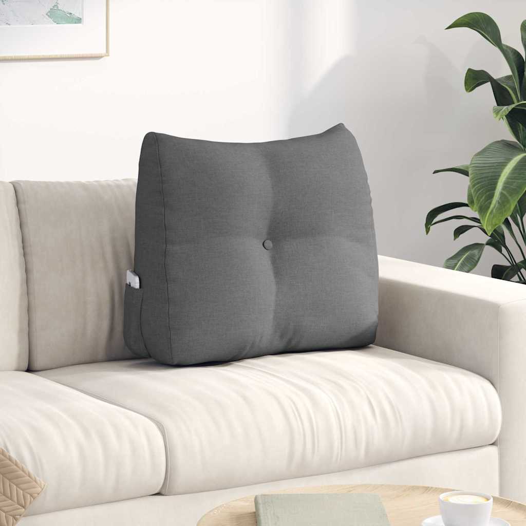 Vidaxx coussin de dossier gris foncé 60 x 24 x 50 cm tissu