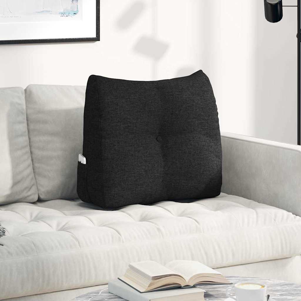 Vidaxx coussin de dossier noir 60 x 24 x 50 cm tissu