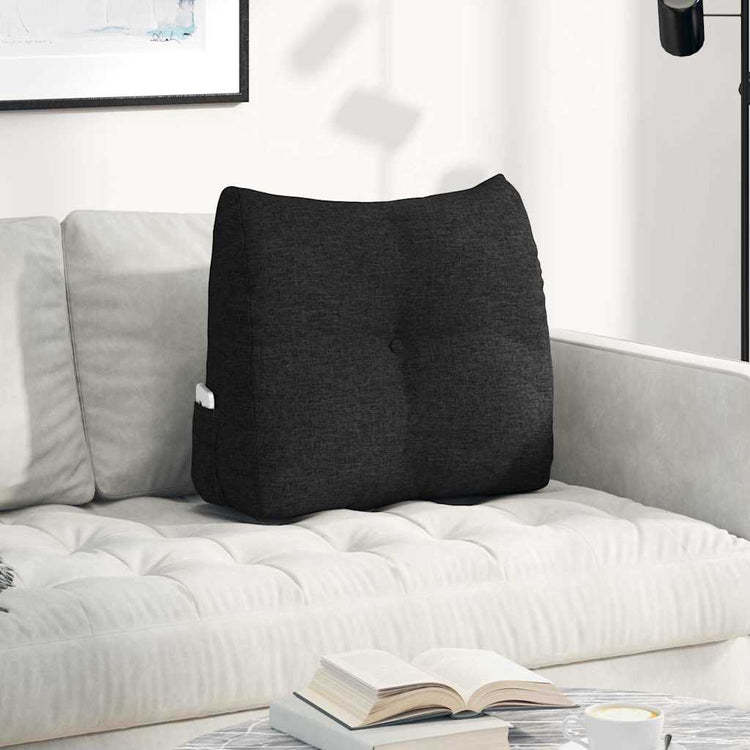 Vidaxx coussin de dossier noir 60 x 24 x 50 cm tissu