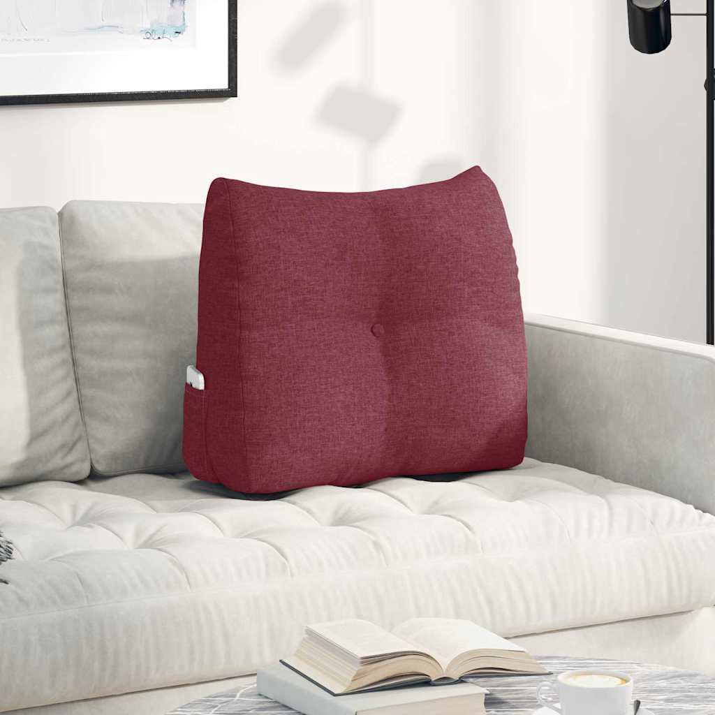 Vidaxx coussin de dossier rouge vin 60 x 24 x 50 cm tissu