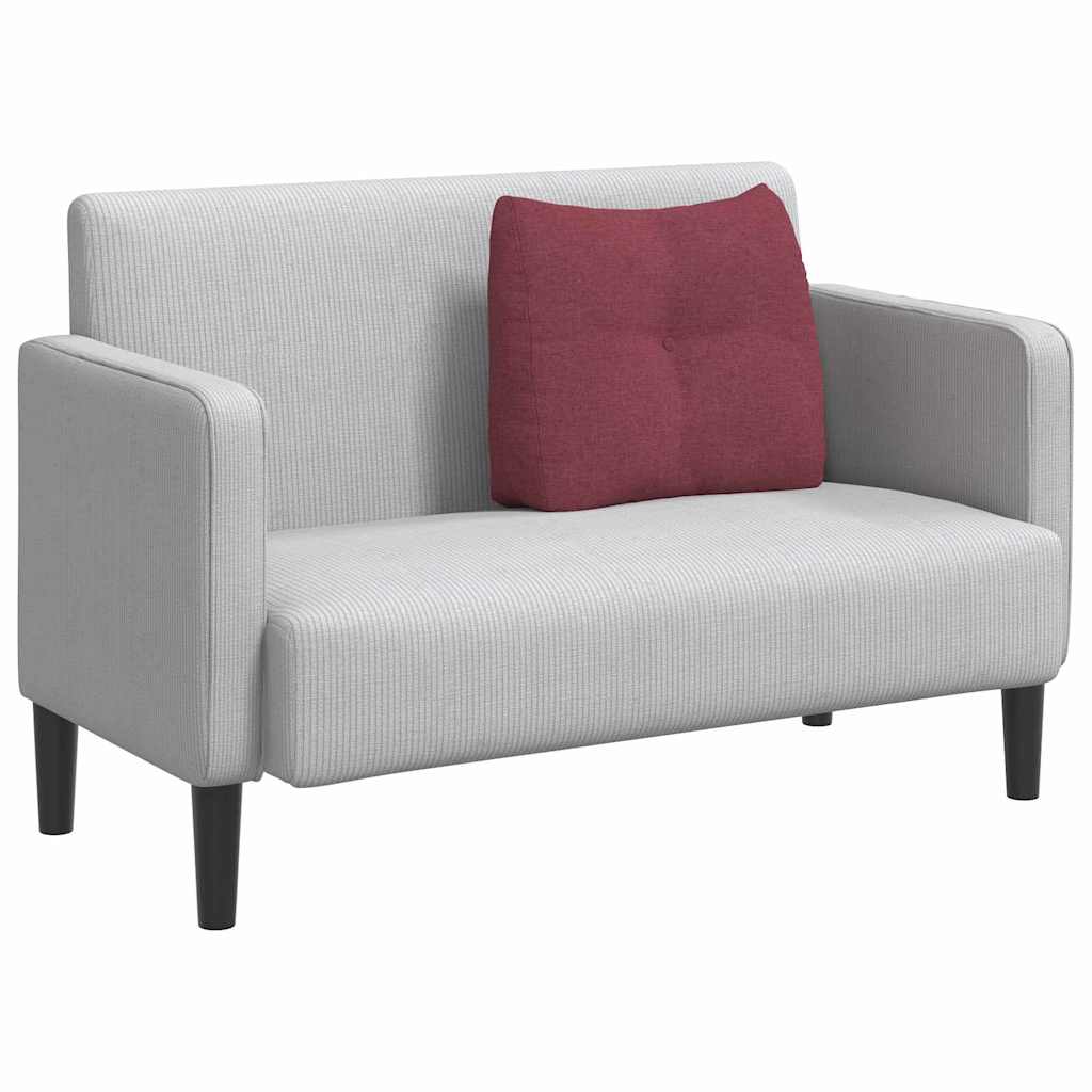 Vidaxx coussin de dossier rouge vin 60 x 24 x 50 cm tissu