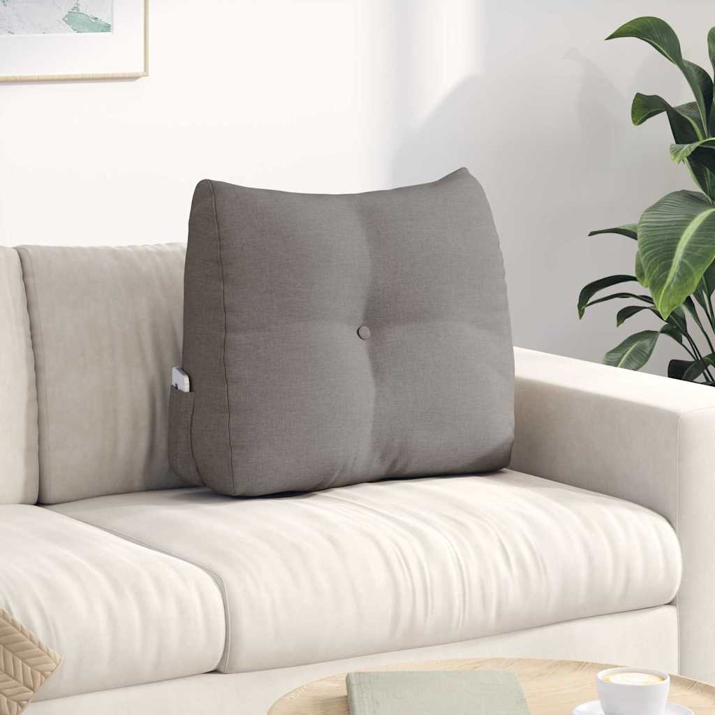 Vidaxx coussin de dossier taupe 60 x 24 x 50 cm tissu