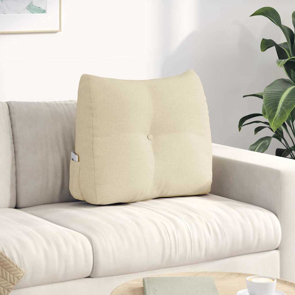 Vidaxx coussin de dossier crème 60 x 24 x 50 cm tissu