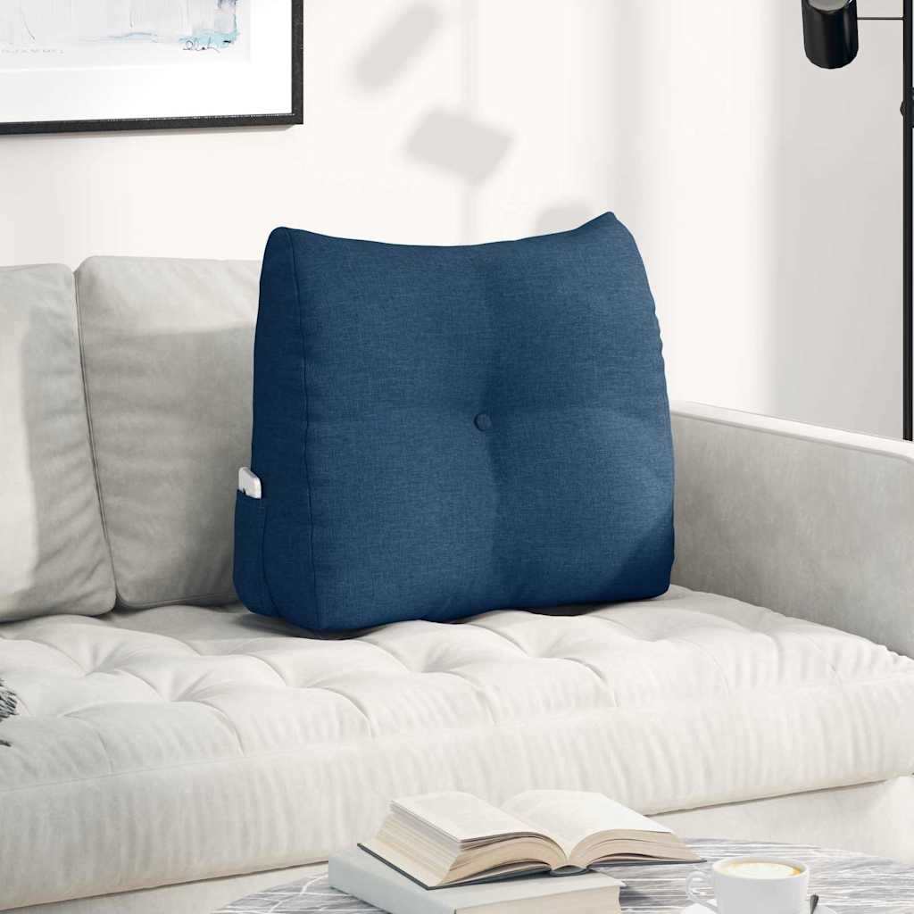 Vidaxx coussin de dossier bleu 60 x 24 x 50 cm tissu