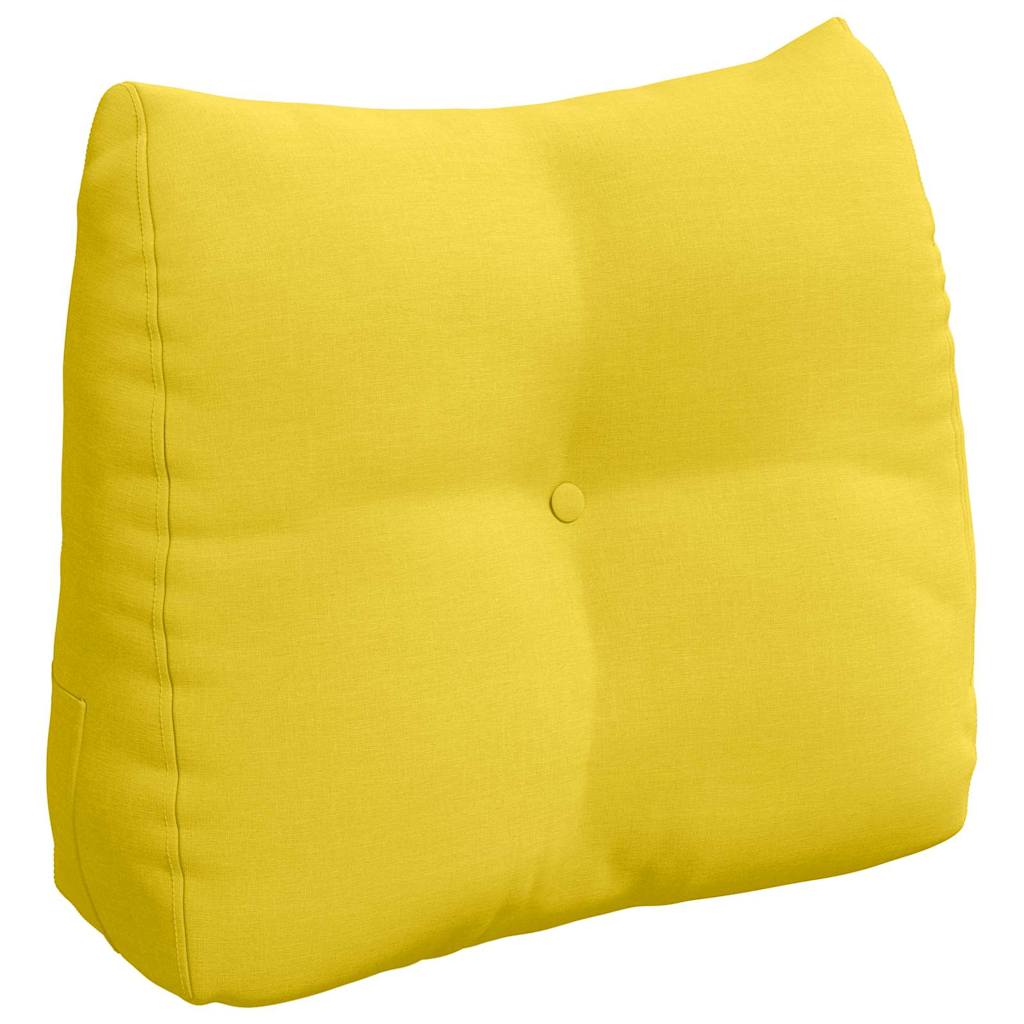 Vidaxx coussin de dossier jaune clair 60 x 24 x 50 cm tissu