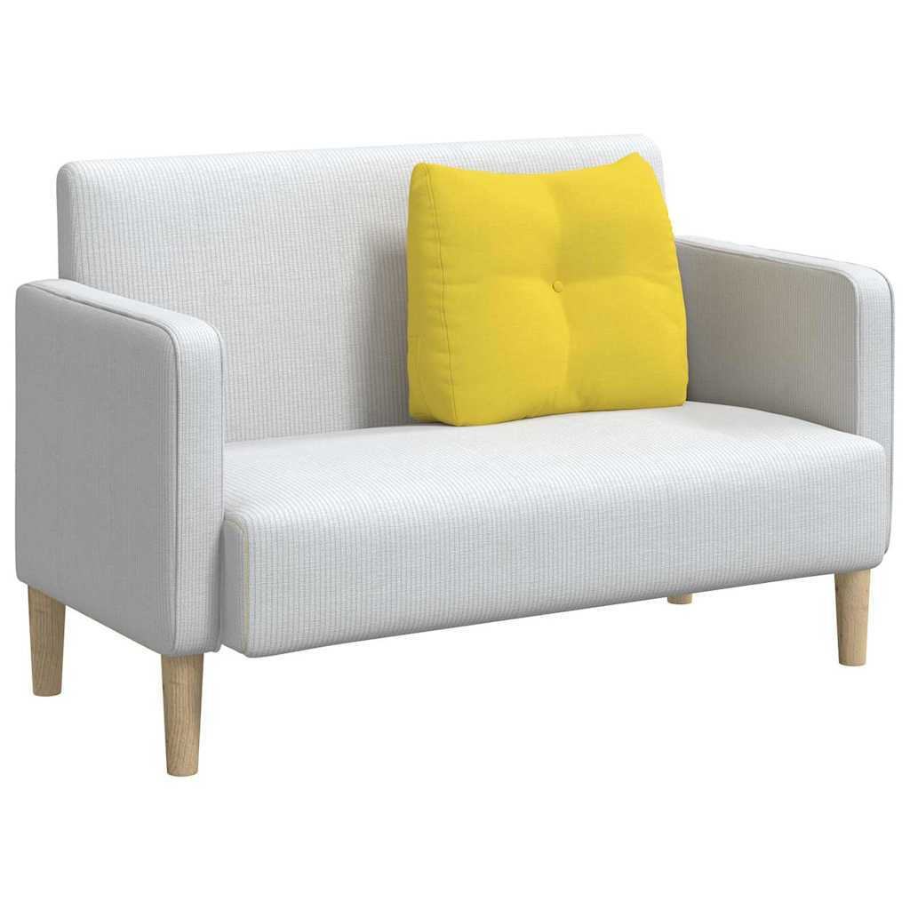 Vidaxx coussin de dossier jaune clair 60 x 24 x 50 cm tissu