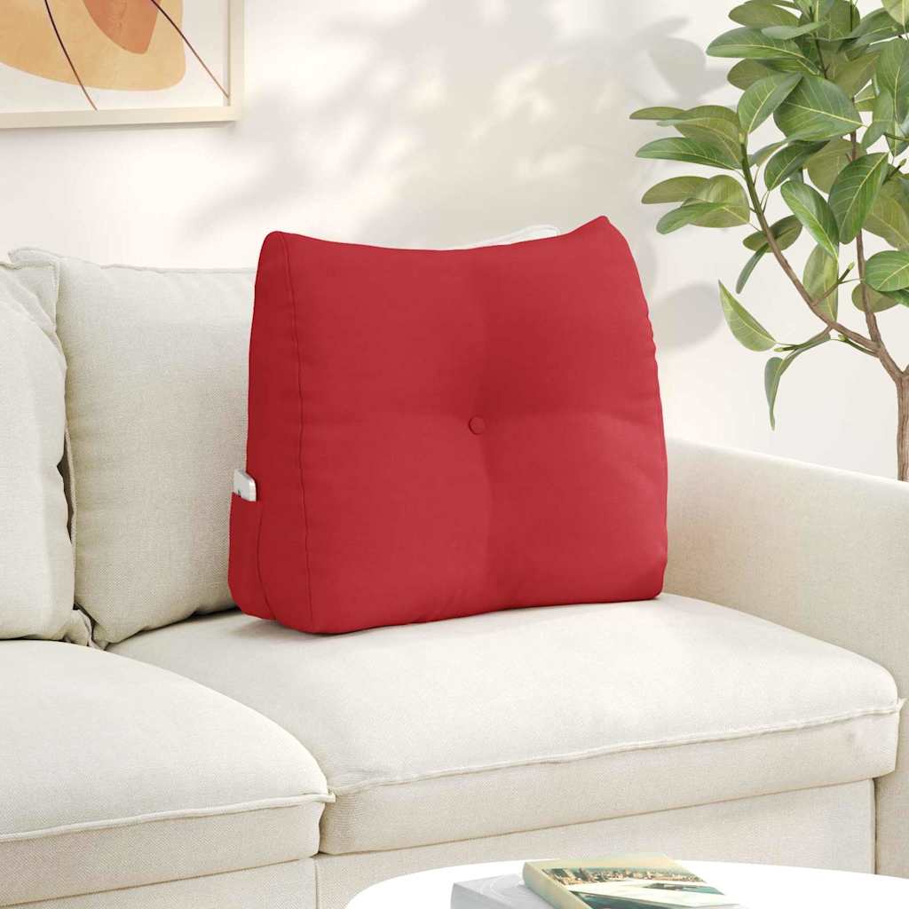 Vidaxx coussin de dossier rouge 60 x 24 x 50 cm tissu