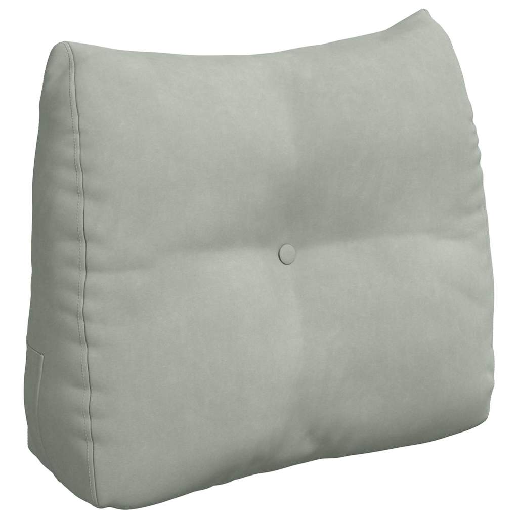 Vidaxx coussin de dossier gris clair 60 x 24 x 50 cm velours
