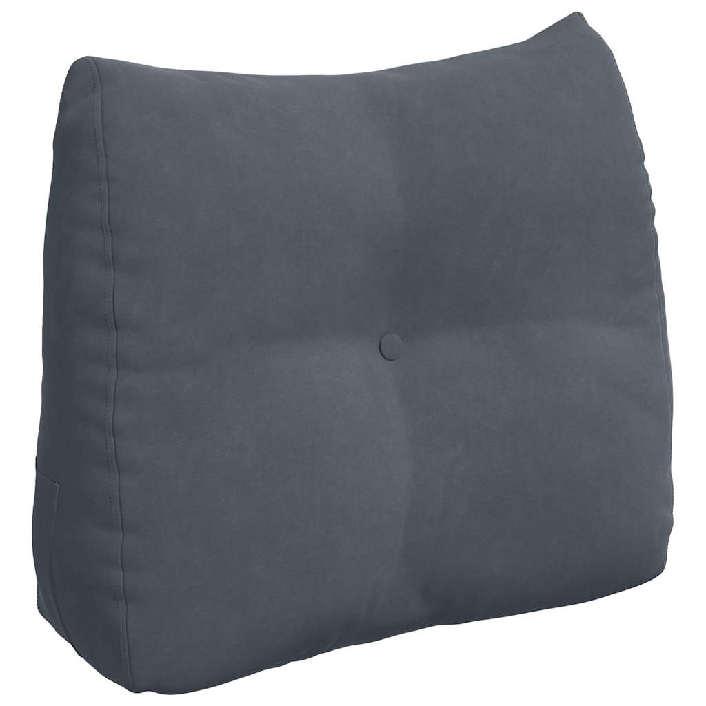 Vidaxx coussin de dossier gris foncé 60 x 24 x 50 cm velours