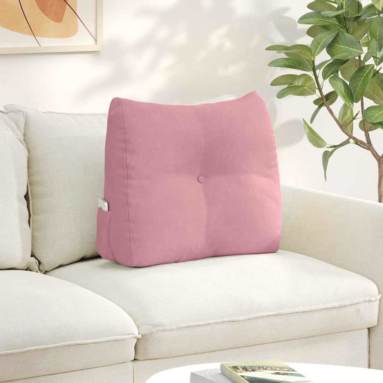 Vidaxx coussin de dossier rose 60 x 24 x 50 cm velours