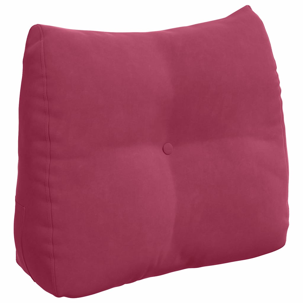 Vidaxx coussin de dossier rouge vin 60 x 24 x 50 cm velours