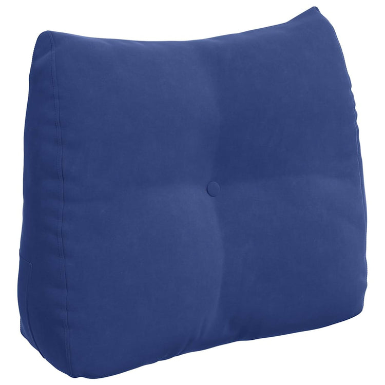 Vidaxx coussin de dossier police bleu 60 x 24 x 50 cm velours