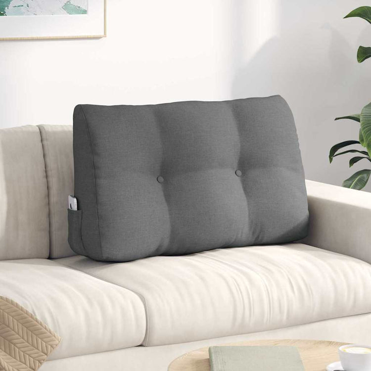 Vidaxx coussin de dossier gris foncé 80 x 24 x 50 cm tissu