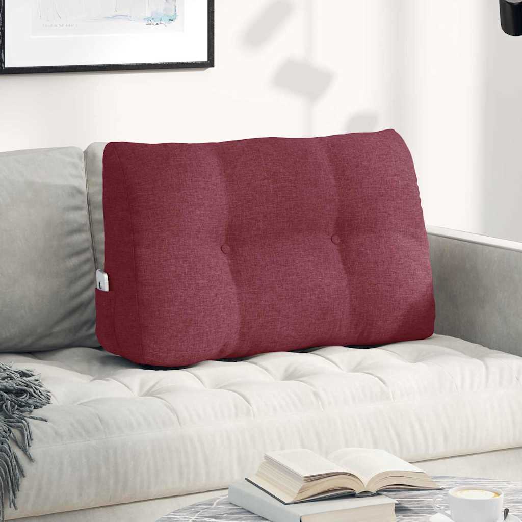 Vidaxx coussin de dossier rouge vin 80 x 24 x 50 cm tissu