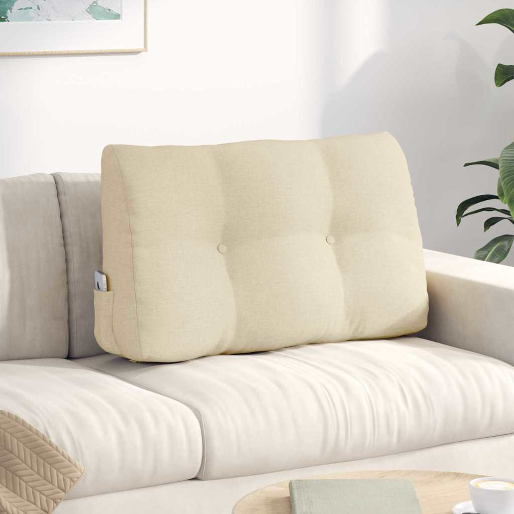 Vidaxx coussin de dossier crème 80 x 24 x 50 cm tissu