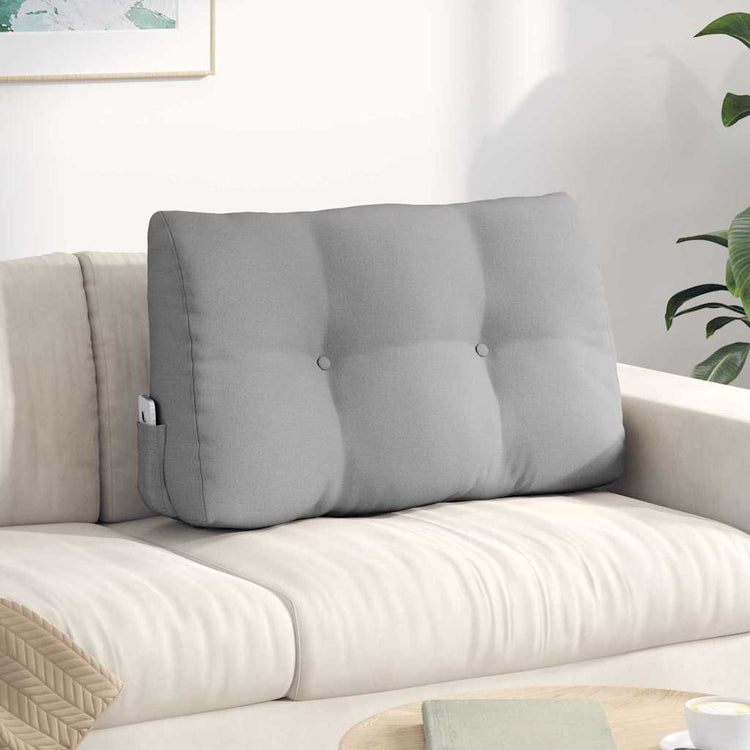 Vidaxx coussin de dossier gris nuage 80 x 24 x 50 cm tissu