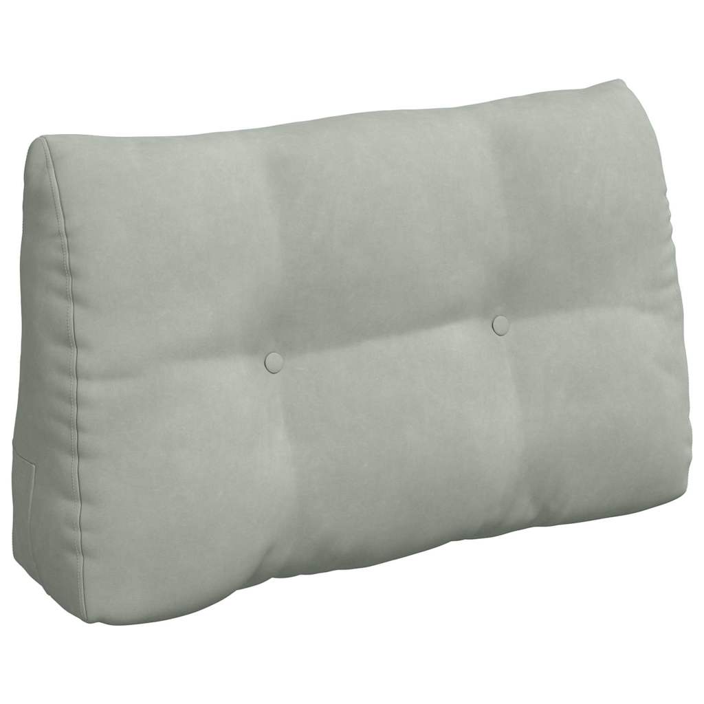 Vidaxx coussin de dossier gris clair 80 x 24 x 50 cm velours