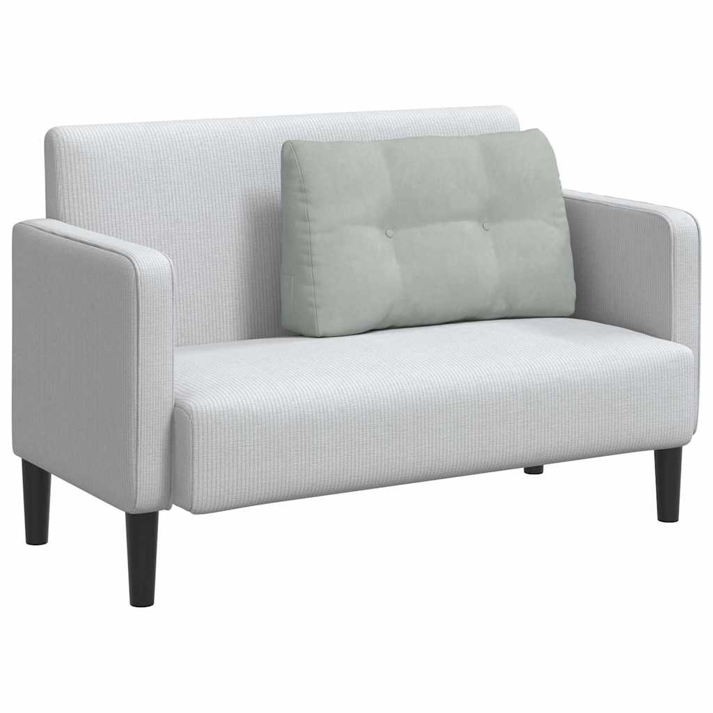 Vidaxx coussin de dossier gris clair 80 x 24 x 50 cm velours