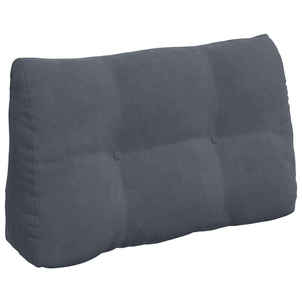 Vidaxx coussin de dossier gris foncé 80 x 24 x 50 cm velours