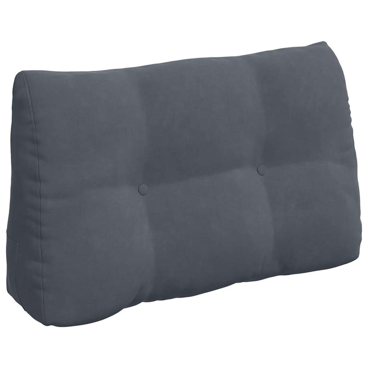 Vidaxx coussin de dossier gris foncé 80 x 24 x 50 cm velours