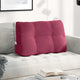 Vidaxx coussin de dossier rouge vin 80 x 24 x 50 cm velours