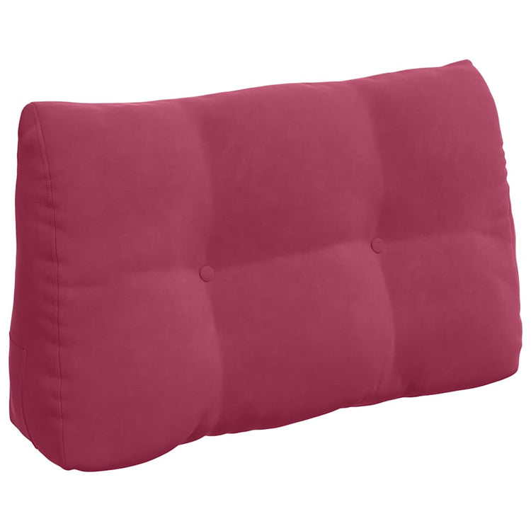 Vidaxx coussin de dossier rouge vin 80 x 24 x 50 cm velours